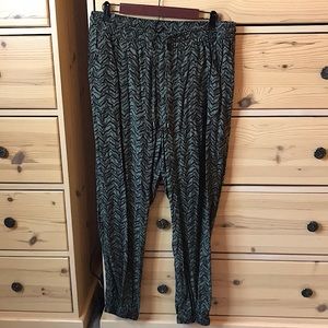 Faded Glory Green and Brown Joggers Size Large 12-14